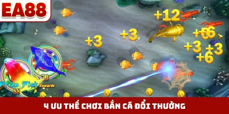 4 ưu thế chơi bắn cá đổi thưởng